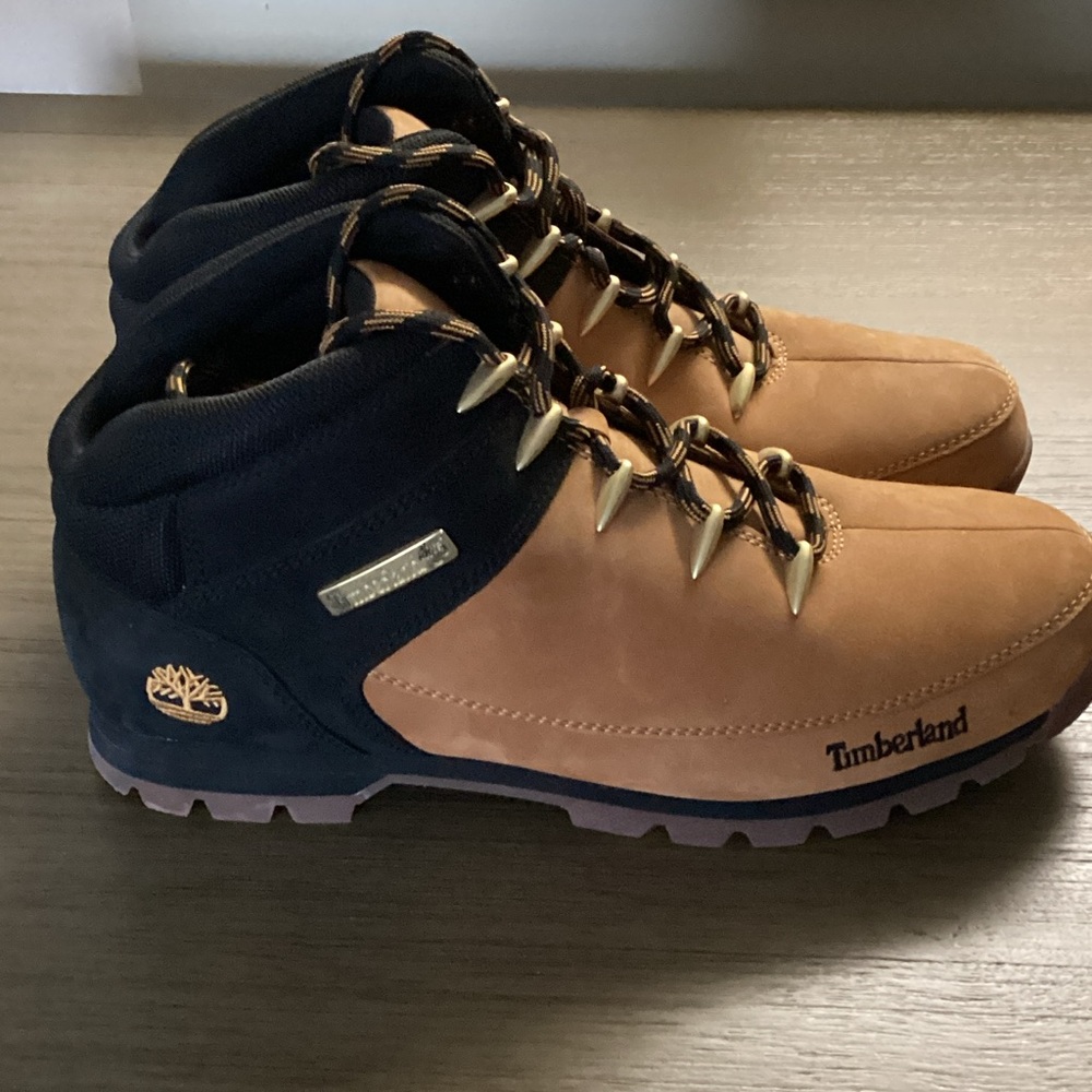 Timberland Brown and Black Waterproof Leather Hiking Boots